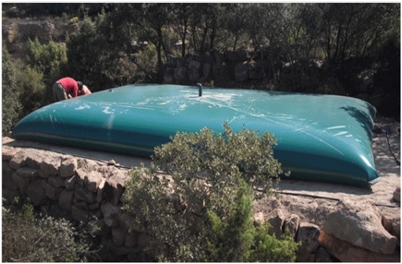 Depósitos de agua contra incendios provisionales