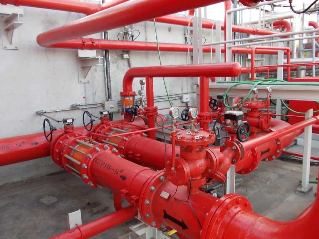 Grupo de presión adecuado para una instalación de bocas de incendio en riesgo ligero