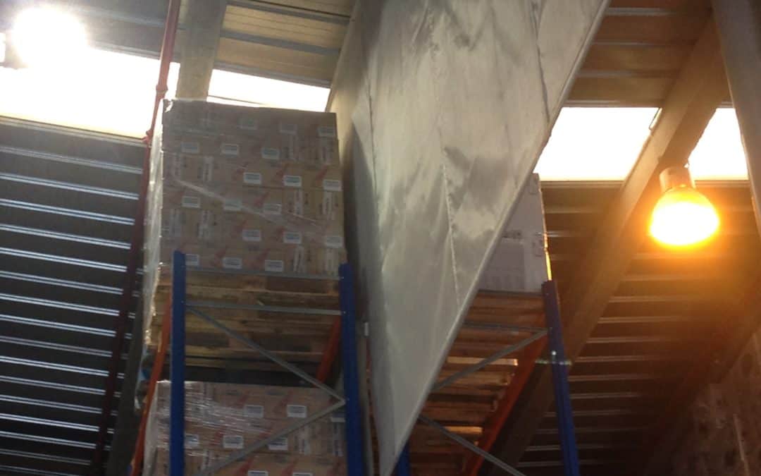 Sectorización de humos en un centro logístico en funcionamiento