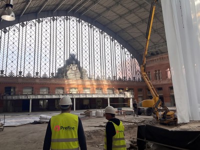 Cortinas cortafuegos de grandes dimensiones para la remodelación de la marquesina histórica de Atocha